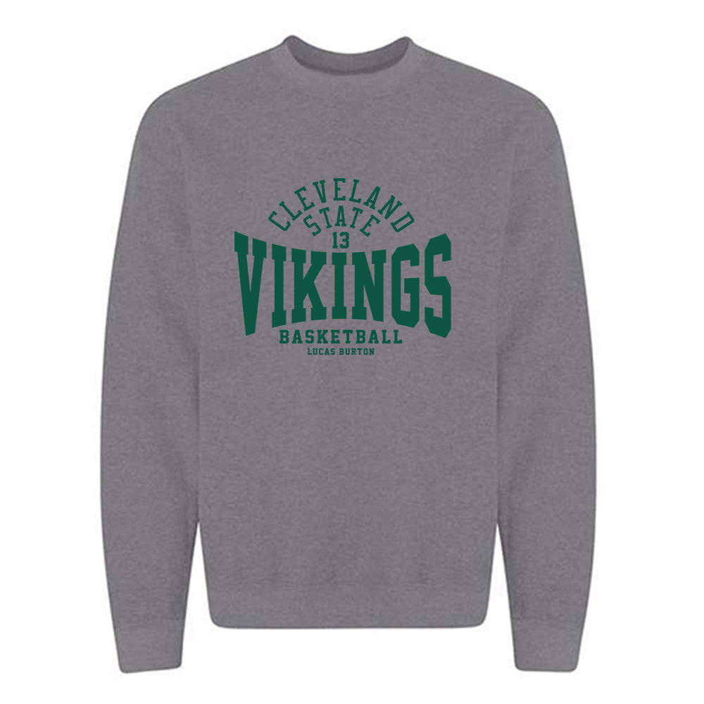 Cleveland State - NCAA Men's Basketball : Lucas Burton - Classic Fashion Shersey Crewneck Sweatshirt-0