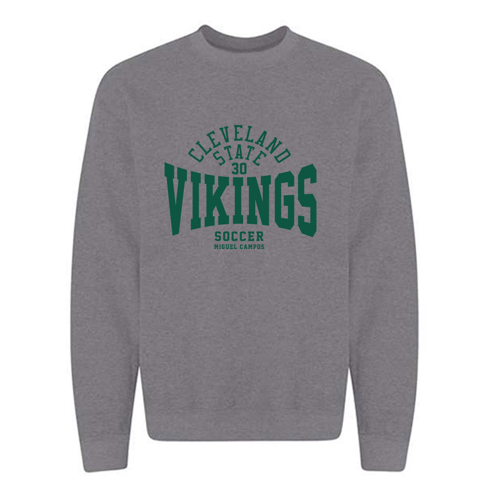Cleveland State - NCAA Men's Soccer : Miguel Campos - Classic Fashion Shersey Crewneck Sweatshirt-0