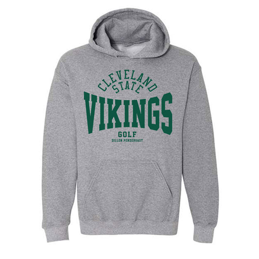 Cleveland State - NCAA Men's Golf : Dillon Pendergast - Classic Fashion Shersey Hooded Sweatshirt-0