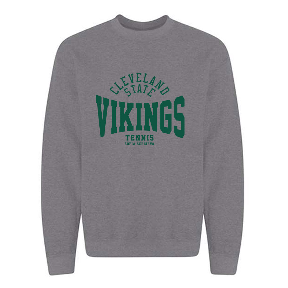 Cleveland State - NCAA Women's Tennis : Sofia Sergieva - Classic Fashion Shersey Crewneck Sweatshirt-0