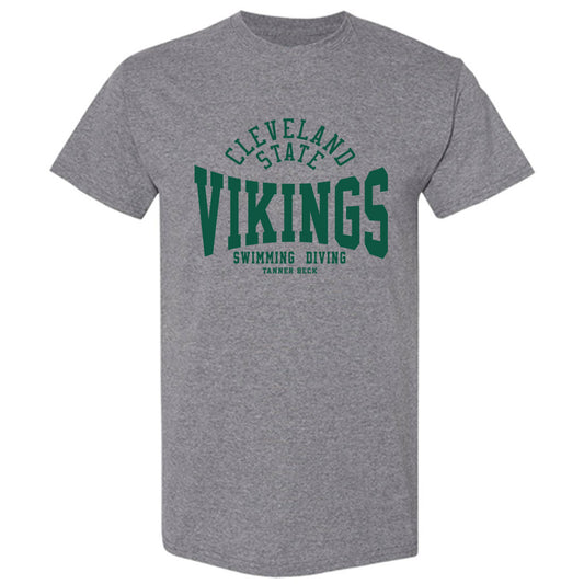 Cleveland State - NCAA Men's Swimming & Diving : Tanner Beck - Classic Fashion Shersey T-Shirt-0