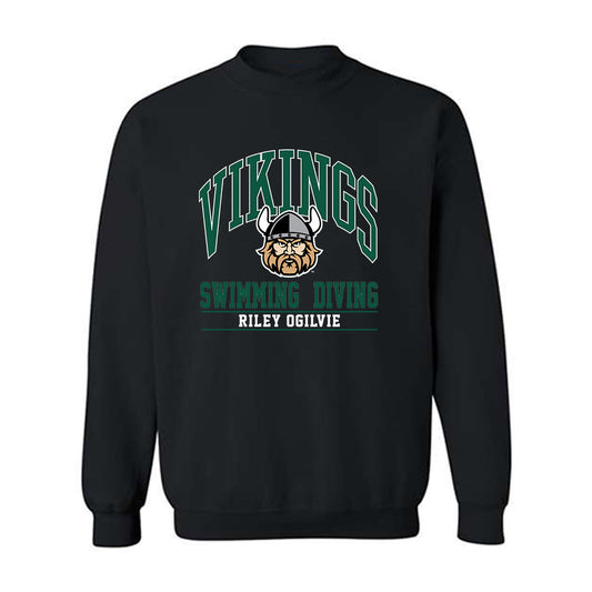 Cleveland State - NCAA Women's Swimming & Diving : Riley Ogilvie - Classic Fashion Shersey Crewneck Sweatshirt-0