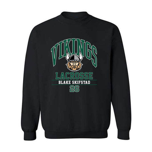 Cleveland State - NCAA Men's Lacrosse : Blake Skifstad - Classic Fashion Shersey Crewneck Sweatshirt-0