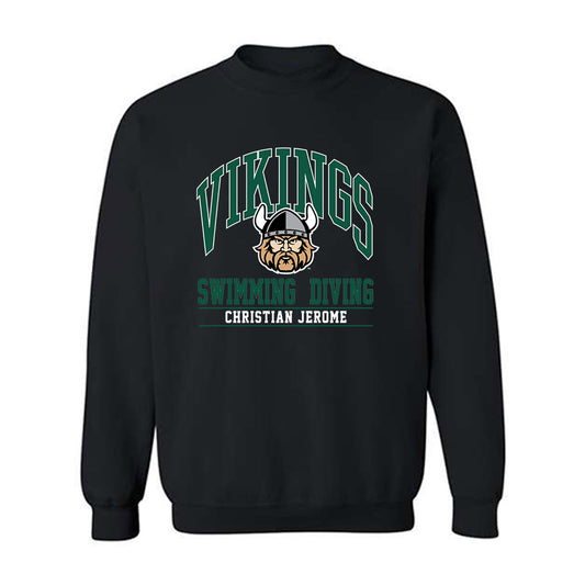 Cleveland State - NCAA Men's Swimming & Diving : Christian Jerome - Classic Fashion Shersey Crewneck Sweatshirt-0