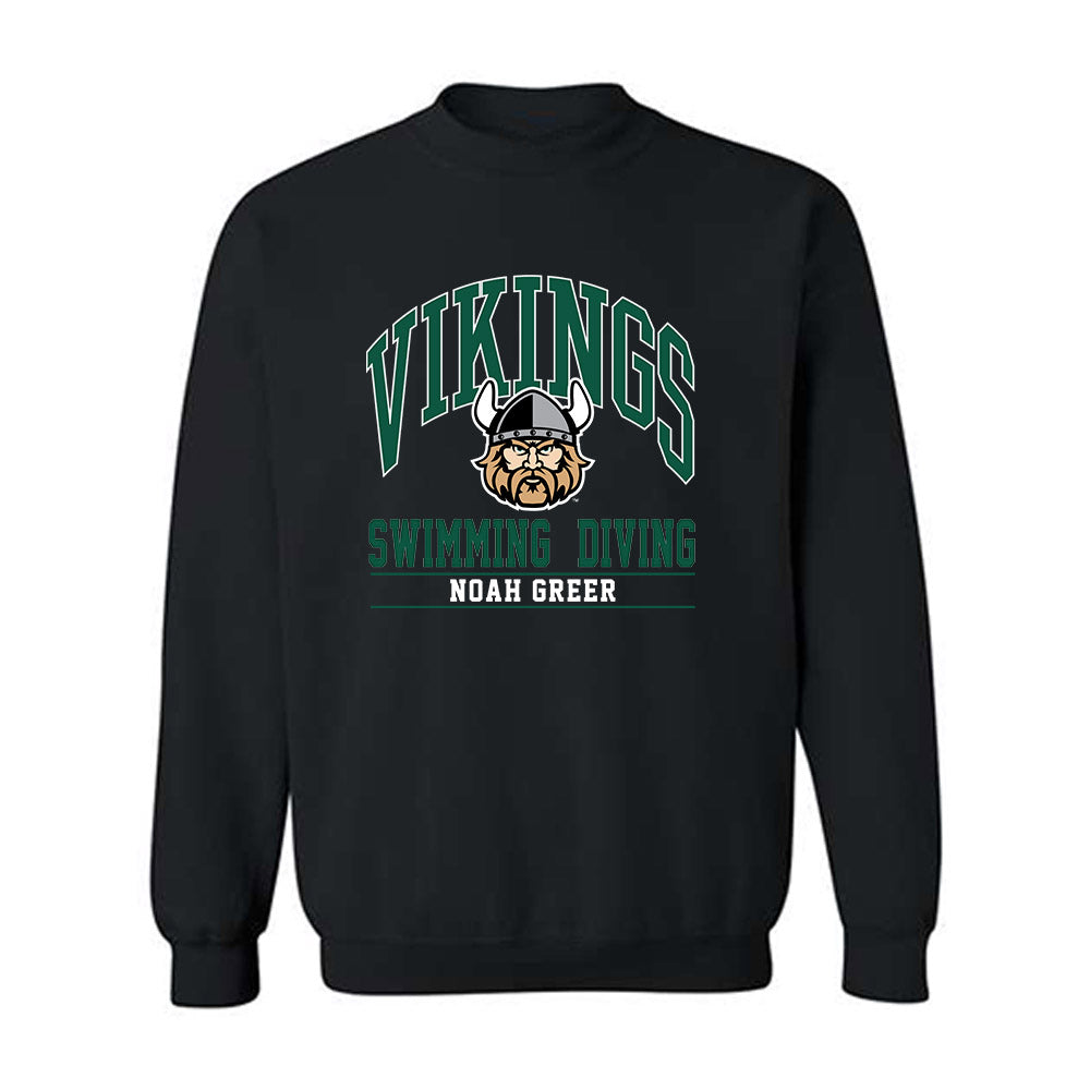 Cleveland State - NCAA Men's Swimming & Diving : Noah Greer - Classic Fashion Shersey Crewneck Sweatshirt-0