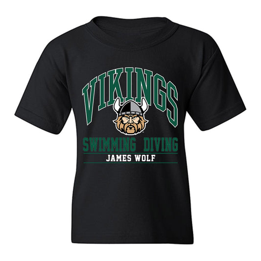 Cleveland State - NCAA Men's Swimming & Diving : James Wolf - Classic Fashion Shersey Youth T-Shirt-0