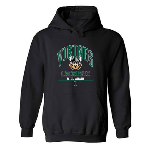 Cleveland State - NCAA Men's Lacrosse : Will Adair - Classic Fashion Shersey Hooded Sweatshirt-0