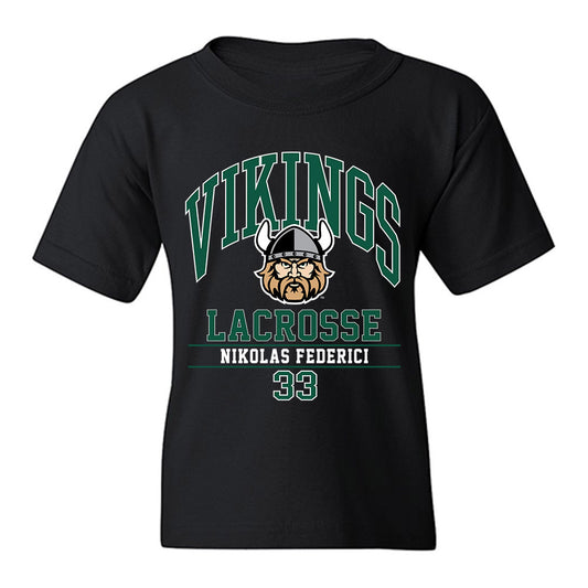 Cleveland State - NCAA Men's Lacrosse : Nikolas Federici - Classic Fashion Shersey Youth T-Shirt-0