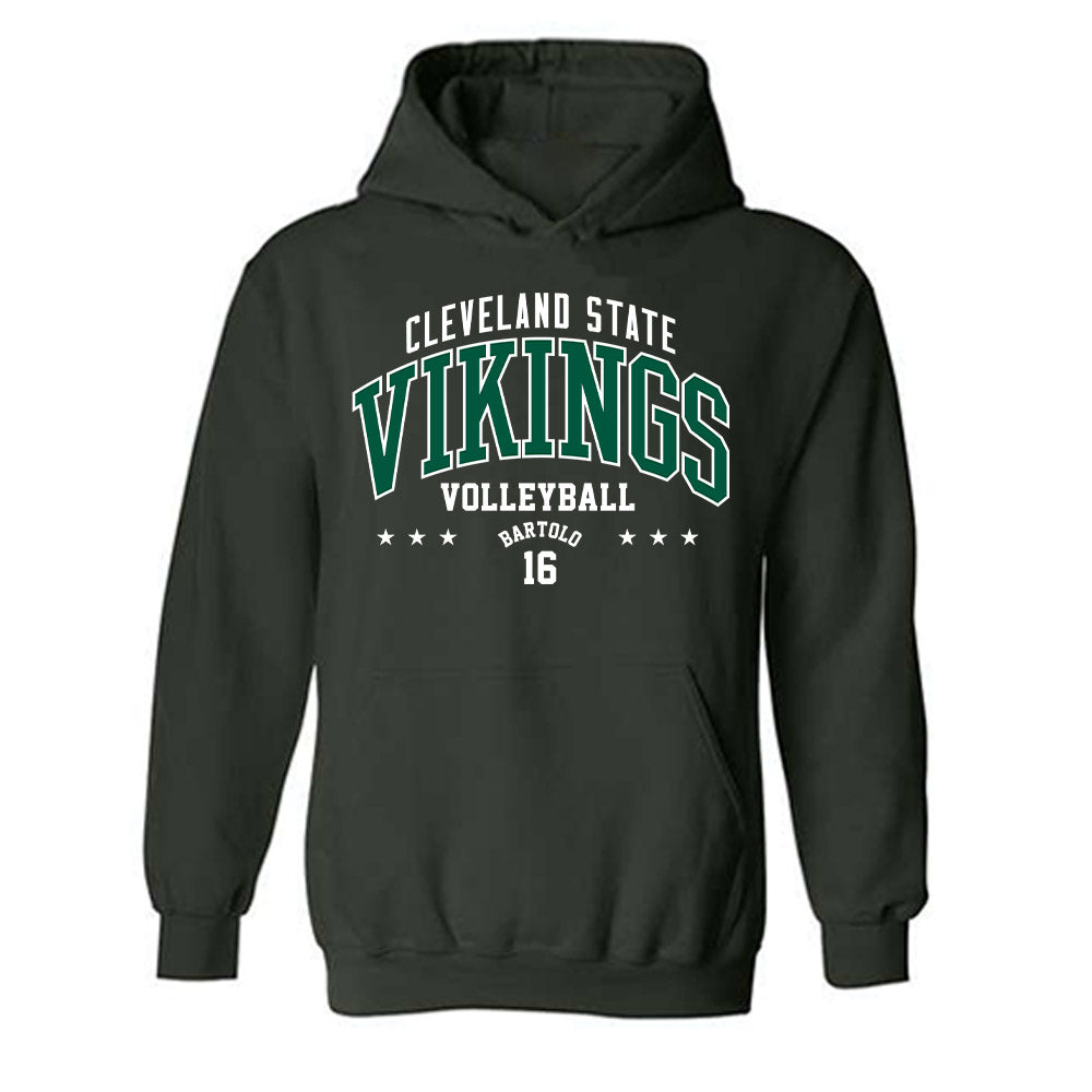 Cleveland State - NCAA Women's Volleyball : Abigail Bartolo - Classic Fashion Shersey Hooded Sweatshirt-0