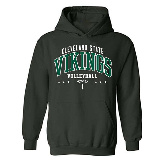 Cleveland State - NCAA Women's Volleyball : Laila Mossey - Classic Fashion Shersey Hooded Sweatshirt-0