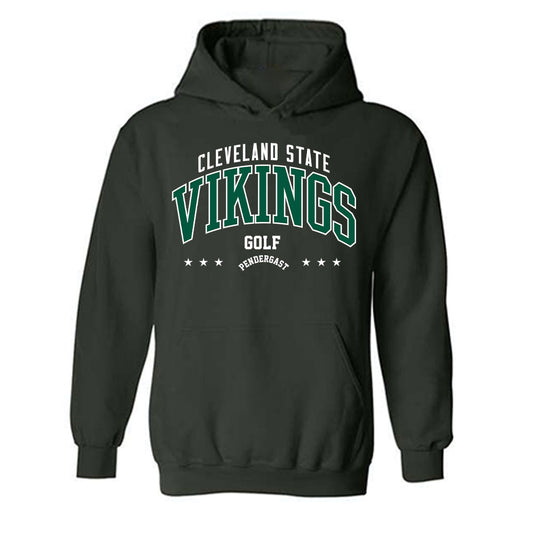 Cleveland State - NCAA Men's Golf : Dillon Pendergast - Classic Fashion Shersey Hooded Sweatshirt-0