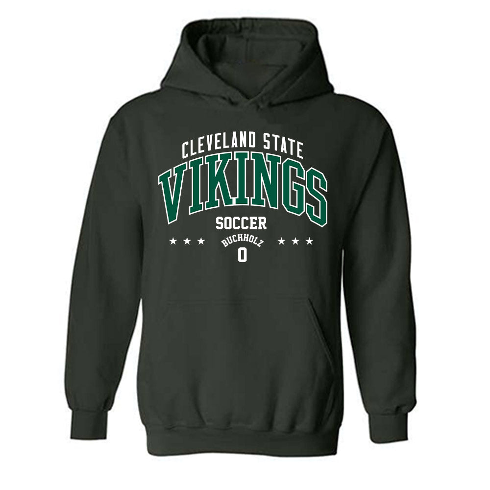 Cleveland State - NCAA Men's Soccer : Carter Buchholz - Classic Fashion Shersey Hooded Sweatshirt-0