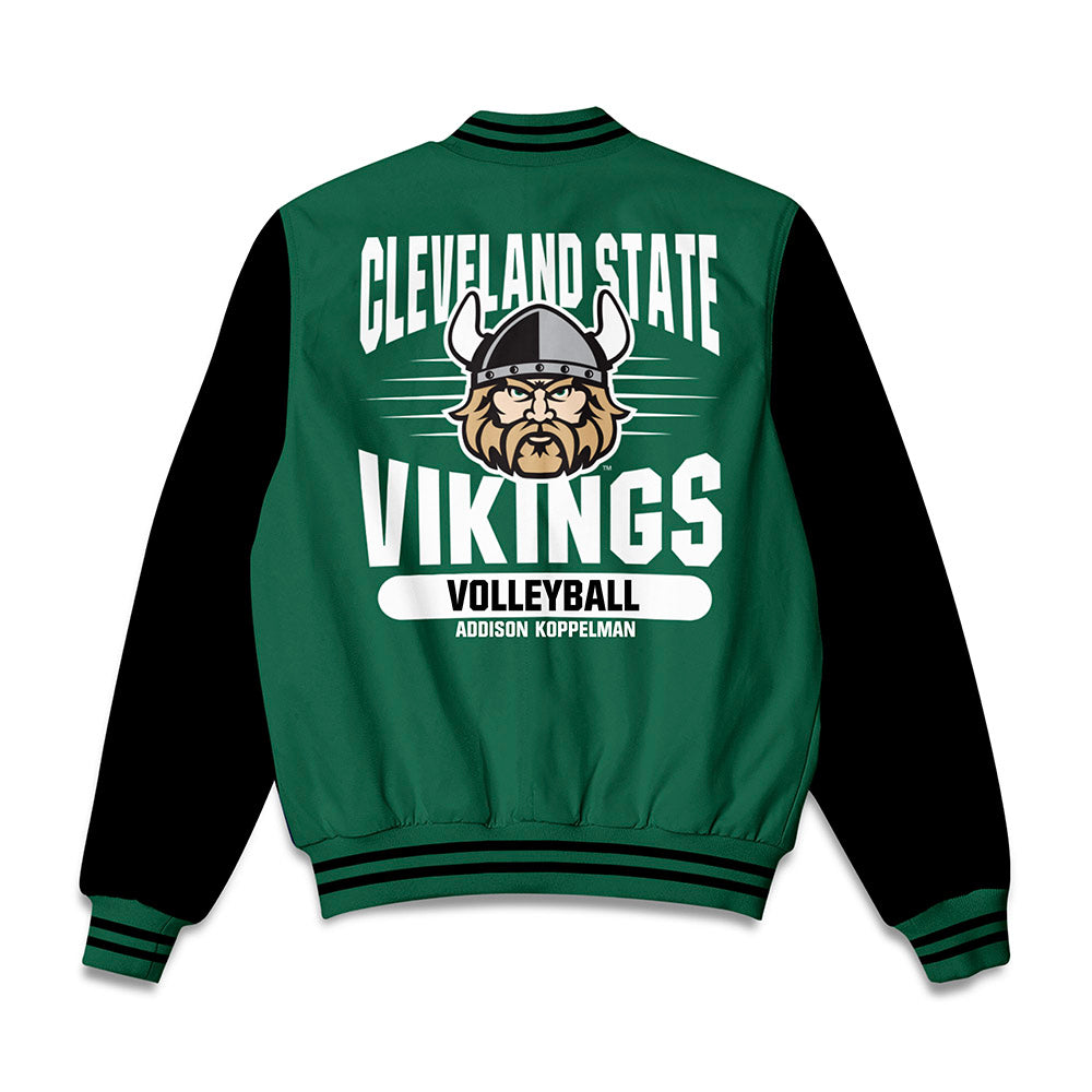 Cleveland State - NCAA Women's Volleyball : Addison Koppelman - Bomber Jacket-1