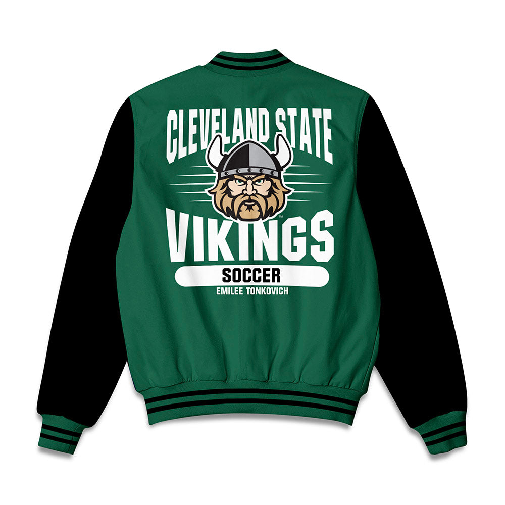 Cleveland State - NCAA Women's Soccer : Emilee Tonkovich - Bomber Jacket-1