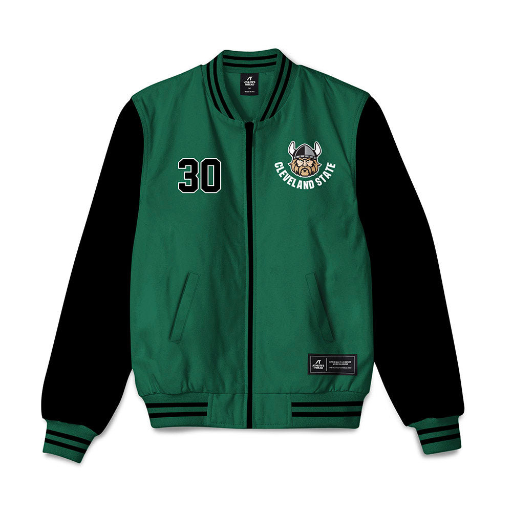 Cleveland State - NCAA Men's Soccer : Miguel Campos - Bomber Jacket-0