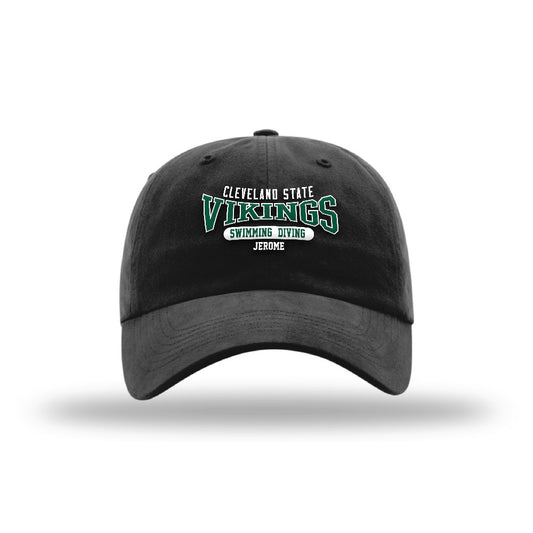 Cleveland State - NCAA Men's Swimming & Diving : Christian Jerome - Garment Washed Twill-0