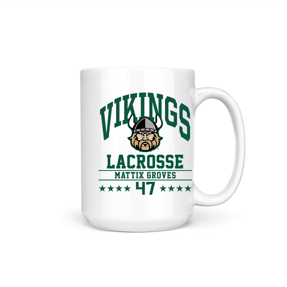 Cleveland State - NCAA Men's Lacrosse : Mattix Groves - Coffee Mug-0