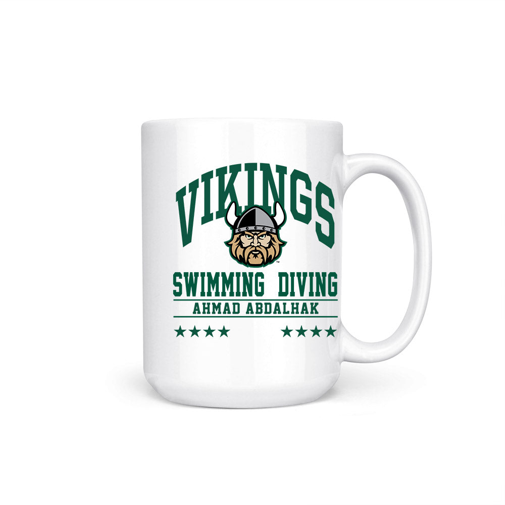 Cleveland State - NCAA Men's Swimming & Diving : Ahmad Abdalhak - Coffee Mug-0