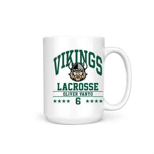 Cleveland State - NCAA Men's Lacrosse : Oliver Vanyo - Coffee Mug-0