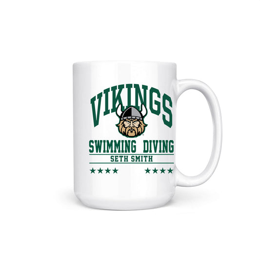 Cleveland State - NCAA Men's Swimming & Diving : Seth Smith - Coffee Mug-0