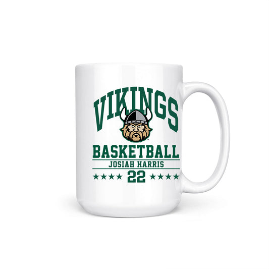 Cleveland State - NCAA Men's Basketball : Josiah Harris - Coffee Mug-0