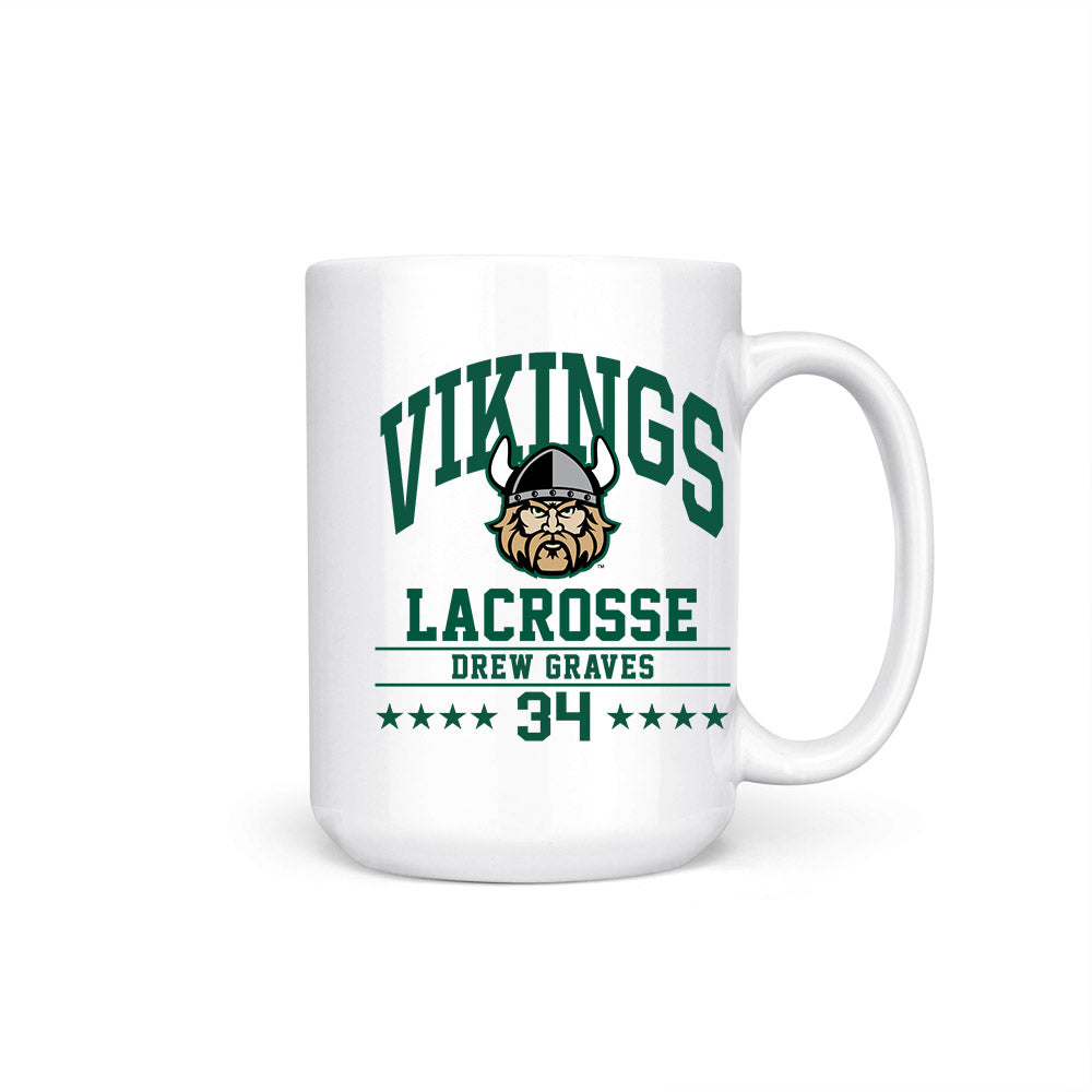 Cleveland State - NCAA Men's Lacrosse : Drew Graves - Coffee Mug-0