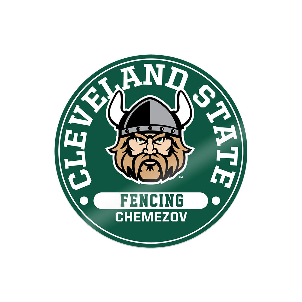 Cleveland State - NCAA Men's Fencing : Trent Chemezov - Sticker-0