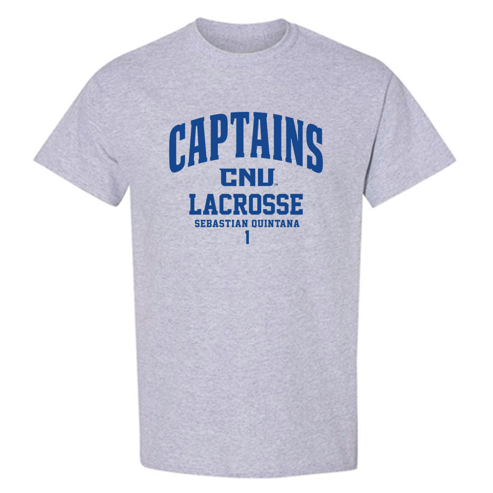 CNU - NCAA Men's Lacrosse : Sebastian Quintana - Classic Fashion Shersey T-Shirt-0