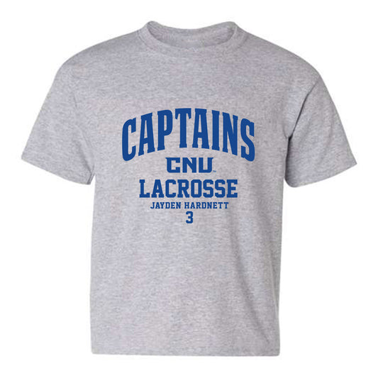 CNU - NCAA Men's Lacrosse : Jayden Hardnett - Classic Fashion Shersey Youth T-Shirt