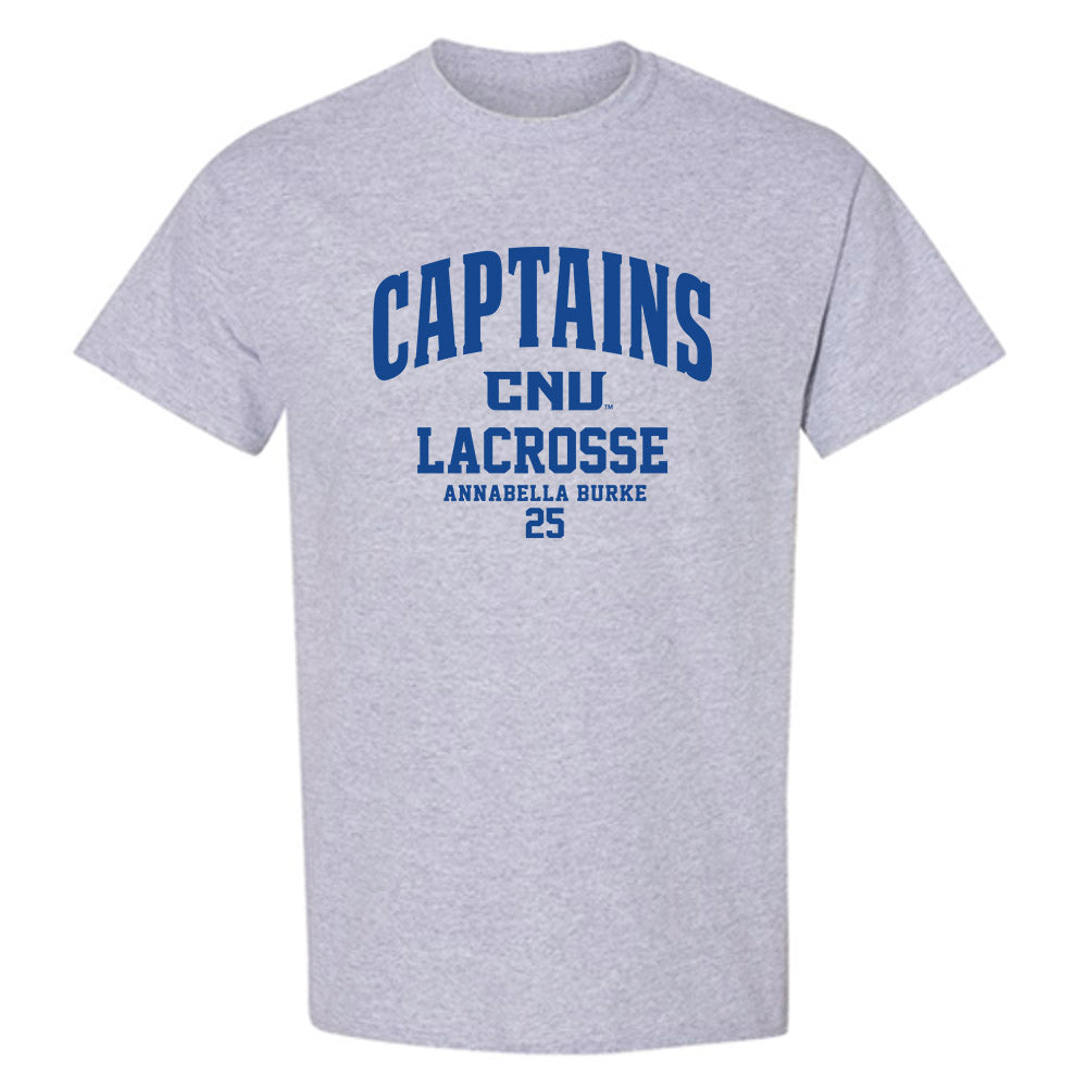 CNU - NCAA Women's Lacrosse : Annabella Burke - Classic Fashion Shersey T-Shirt-0