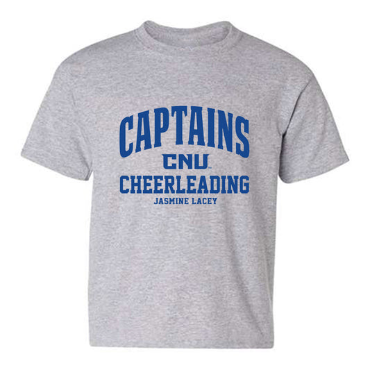 CNU - NCAA Cheerleading : Jasmine Lacey - Classic Fashion Shersey Youth T-Shirt-0
