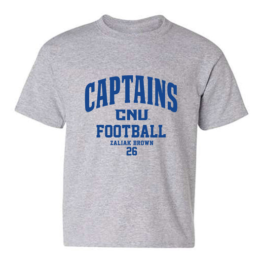 CNU - NCAA Football : Zaliak Brown - Classic Fashion Shersey Youth T-Shirt-0