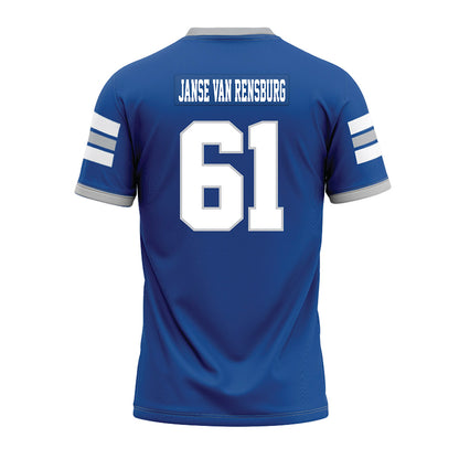 MTSU - NCAA Football : Otto Janse Van Rensburg - Blue Premium Football Jersey-1