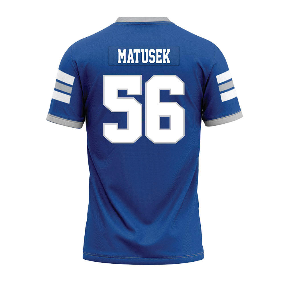 MTSU - NCAA Football : Ean Matusek - Blue Premium Football Jersey-1