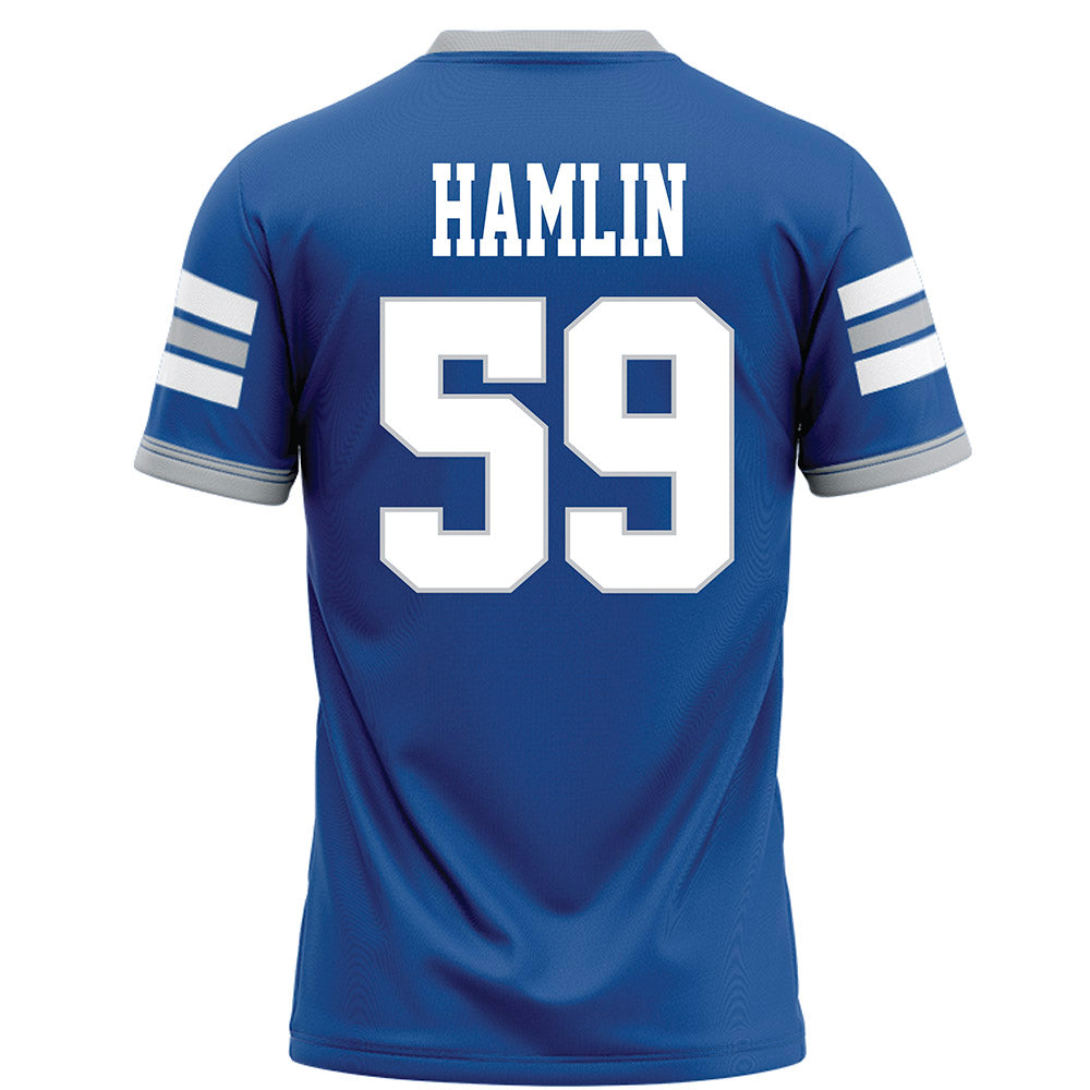 MTSU - NCAA Football : Henry Hamlin - Blue Football Jersey-1