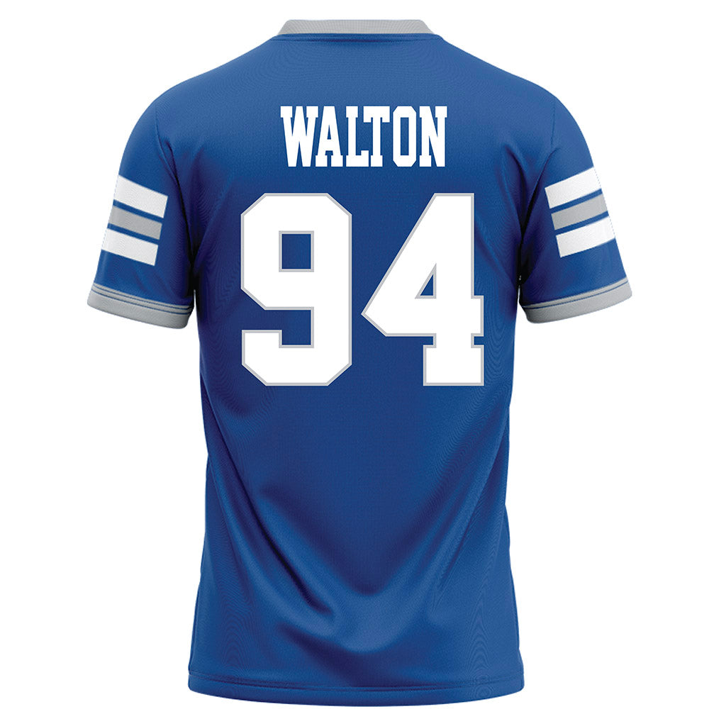 MTSU - NCAA Football : Jack Walton - Blue Football Jersey-1
