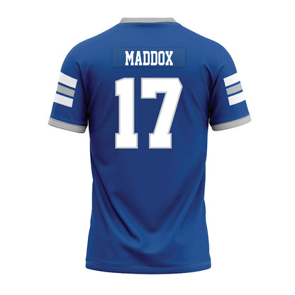 MTSU - NCAA Football : Bryson Maddox - Blue Premium Football Jersey-1