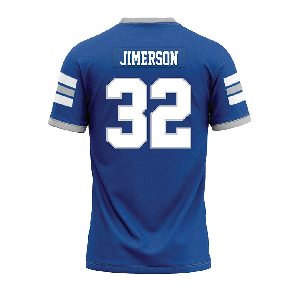 MTSU - NCAA Football : Jonas Jimerson - Blue Premium Football Jersey-1