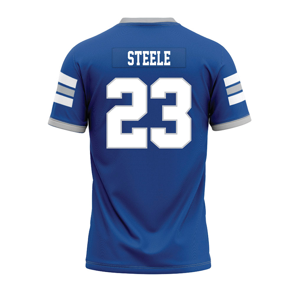MTSU - NCAA Football : Malachi Steele - Blue Premium Football Jersey-1