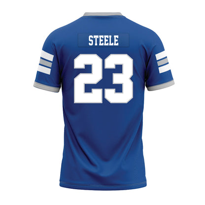 MTSU - NCAA Football : Malachi Steele - Blue Premium Football Jersey-1