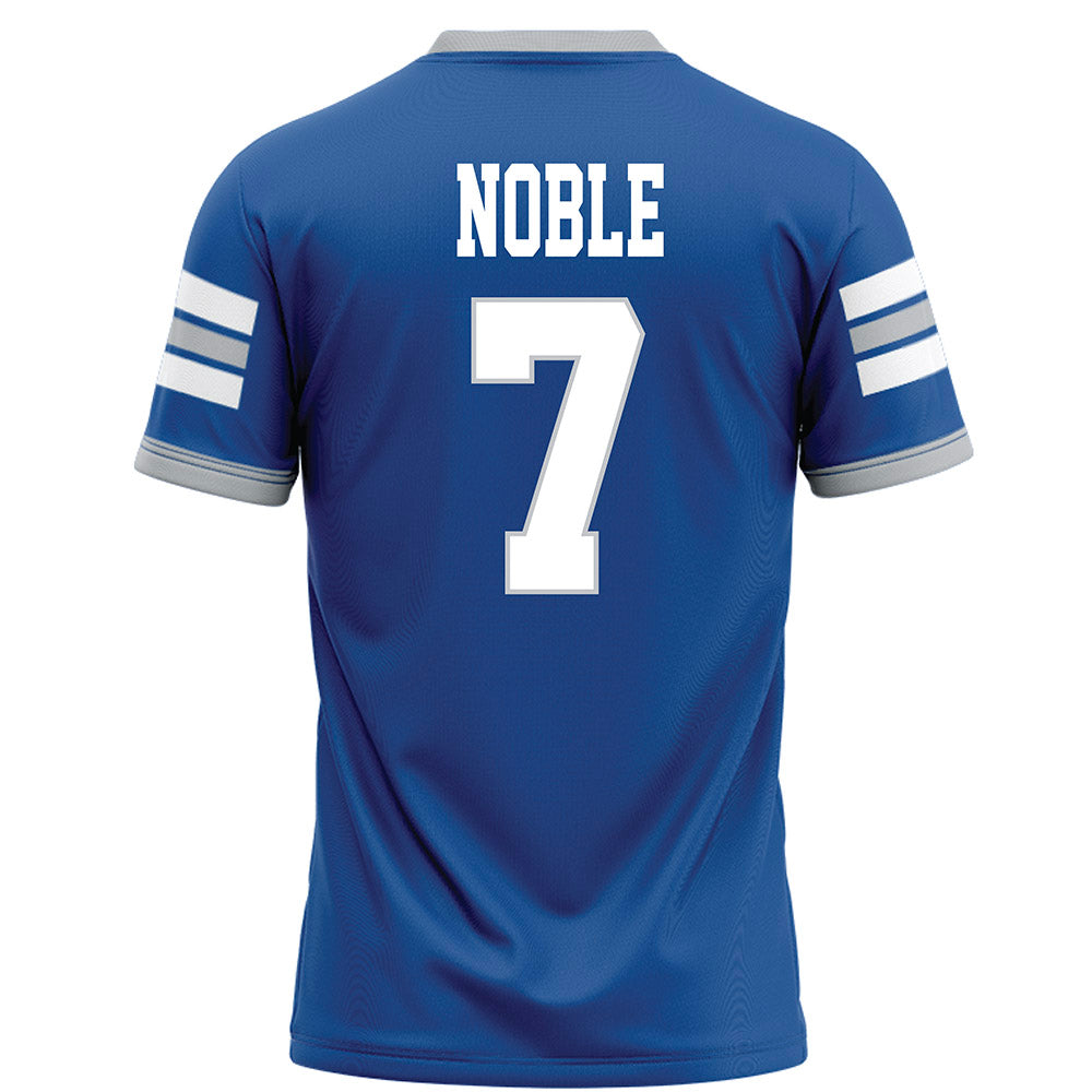 MTSU - NCAA Football : Christofer Noble - Blue Football Jersey-1
