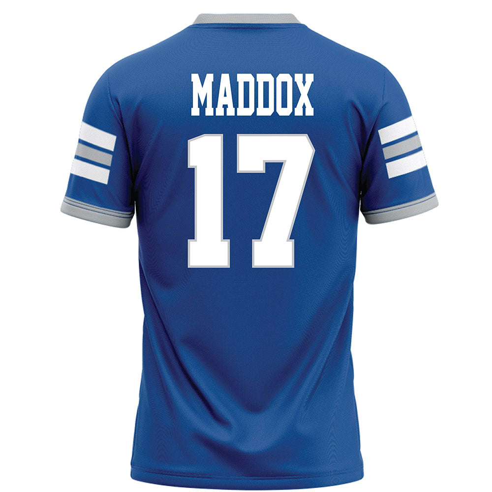 MTSU - NCAA Football : Bryson Maddox - Blue Football Jersey-1