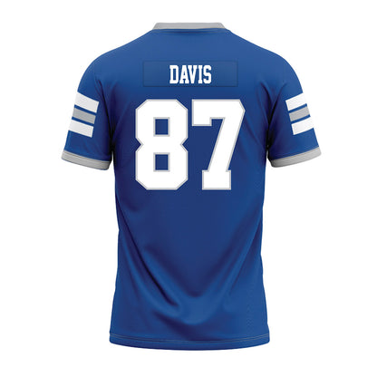 MTSU - NCAA Football : Chase Davis - Blue Premium Football Jersey-1