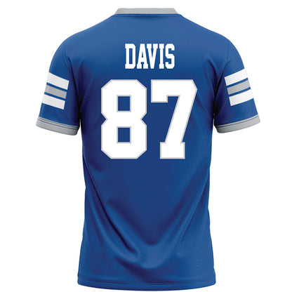 MTSU - NCAA Football : Chase Davis - Blue Football Jersey-1
