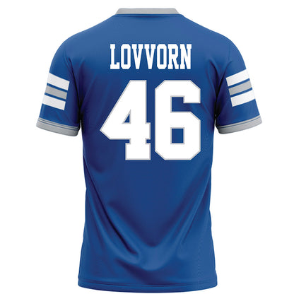 MTSU - NCAA Football : Sawyer Lovvorn - Blue Football Jersey-1