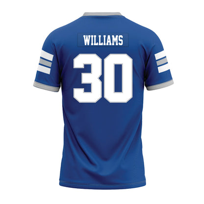 MTSU - NCAA Football : Bryce Williams - Blue Premium Football Jersey-1