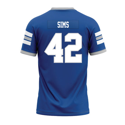 MTSU - NCAA Football : Lagarrius Sims - Blue Premium Football Jersey-1