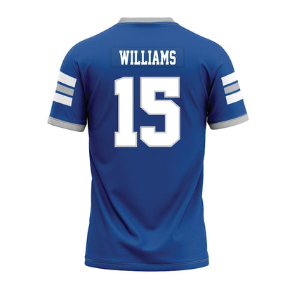 MTSU - NCAA Football : Rocco Williams - Blue Premium Football Jersey-1
