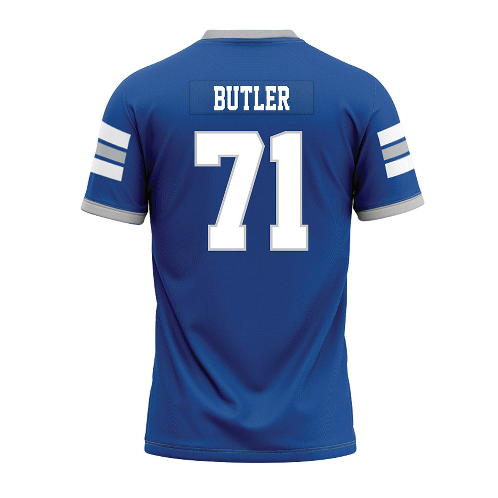 MTSU - NCAA Football : Quentin Butler - Blue Premium Football Jersey-1