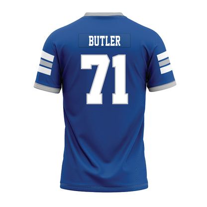MTSU - NCAA Football : Quentin Butler - Blue Premium Football Jersey-1